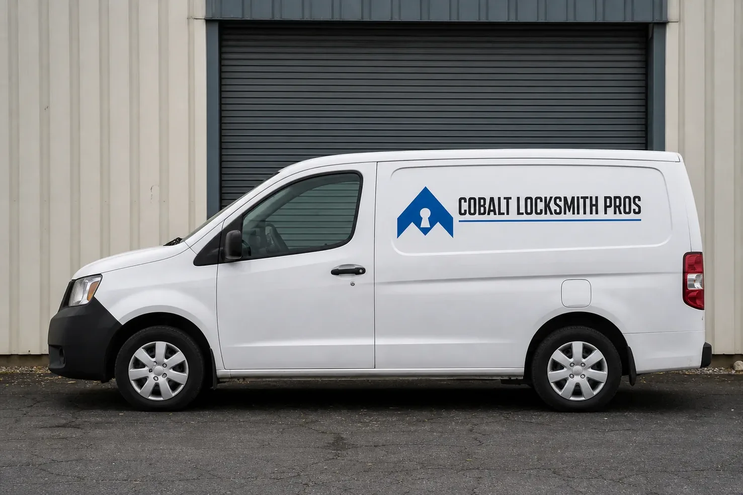 The Cobalt Locksmith Pros service vehicle, stocked for lockouts and key cutting in Marlborough, MA